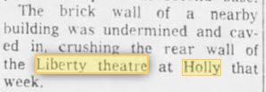 Holly Theatre - 05 Apr 1961 Article Refers To 35 Years Prior